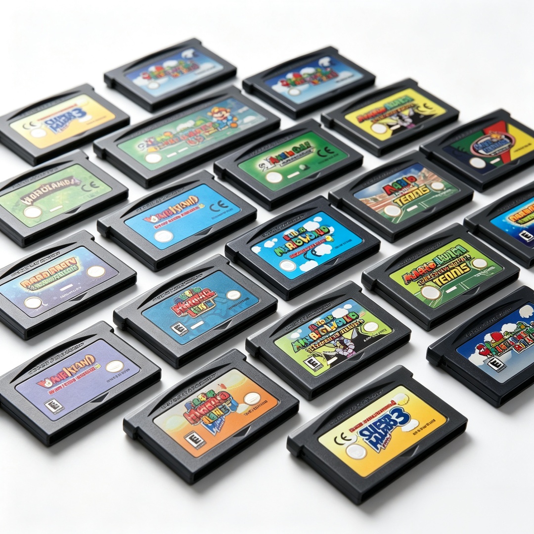 Party Games Mario - Retro 32-bitowy kartridż do gry GBA,
