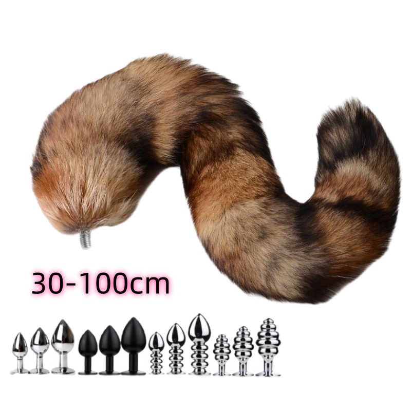 Party Games Adults Funny - 30-100cm seksowne prawdziwe ogony lisa z