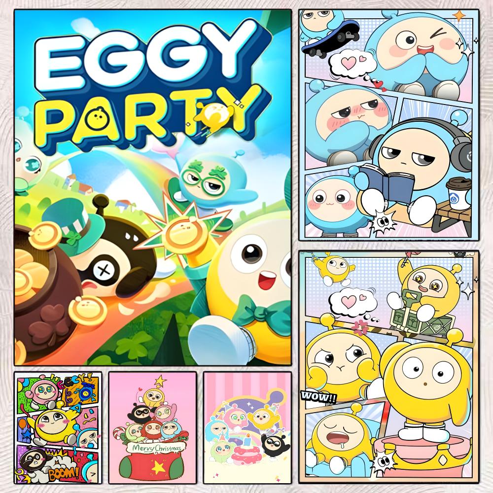Party Games Eggy - Gra „Eggy Party” – Obraz, Kaligrafia,