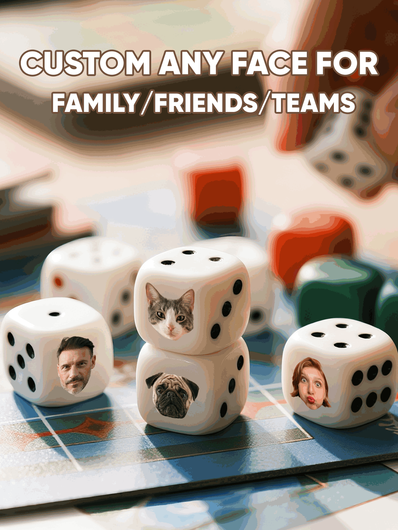 Kostki z własnym zdjęciem, per – Party Games Graduation recenzja i cena