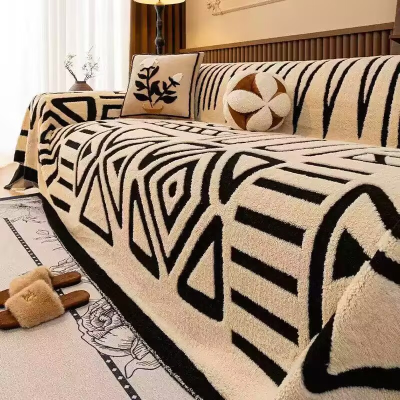 Polar Fleece Plush Sofa Cover  – Washer Toss Set recenzja i cena